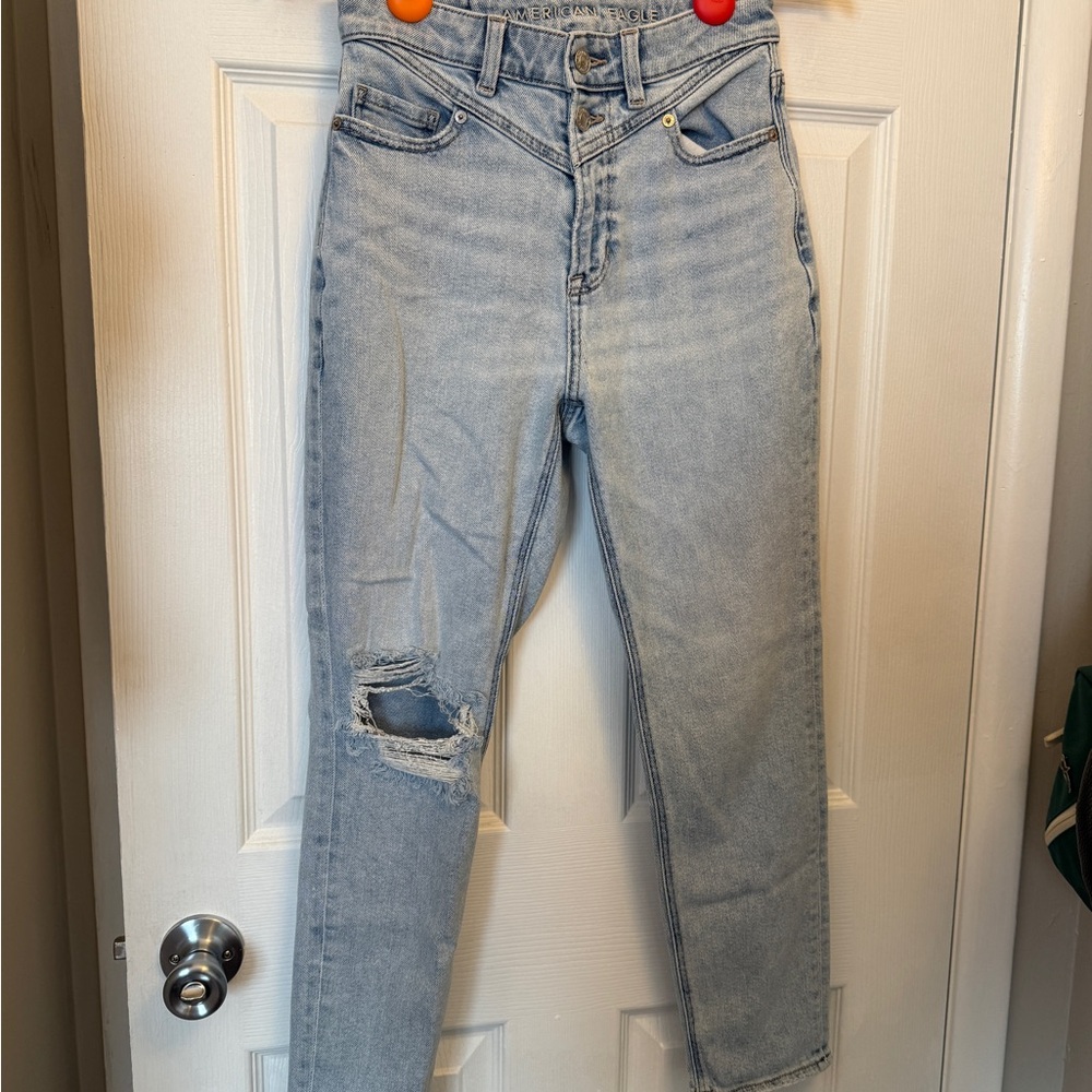 American Eagle Outfitters Light Blue High Rise Jeans